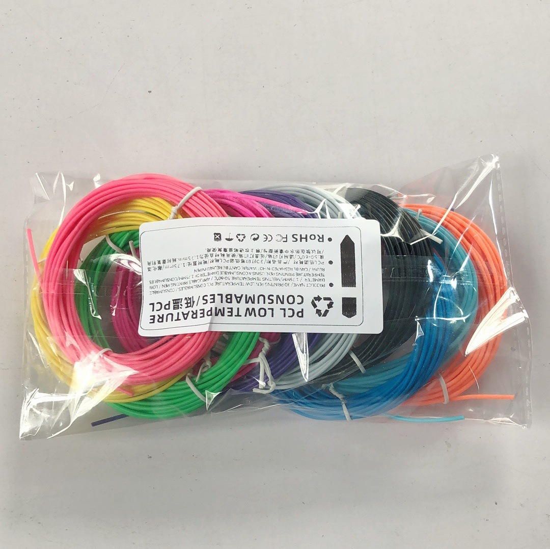 Pencil-shaped 3D printing pen and accessories
