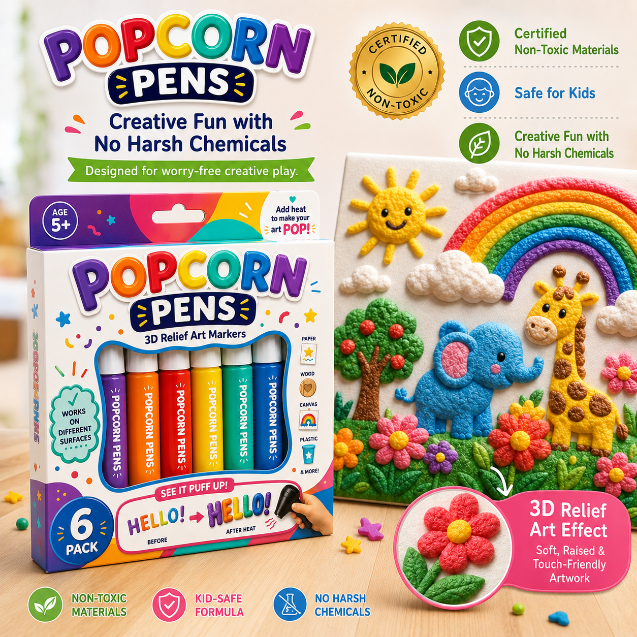 Save 50% by ordering today丨🐨𝐁i𝐥𝐥𝐡𝐨𝐥® 3D Relief Art Pen – Turn Flat Drawings Into Touchable 3D Art🪄