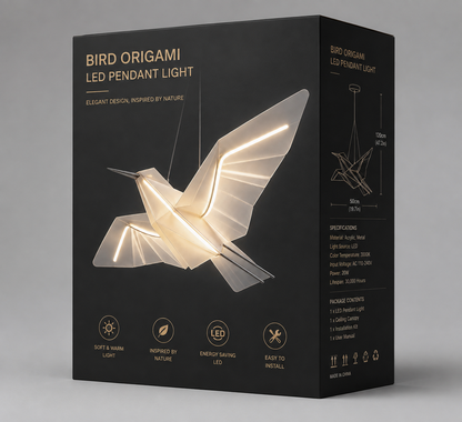 Origami Bird Pendant Light