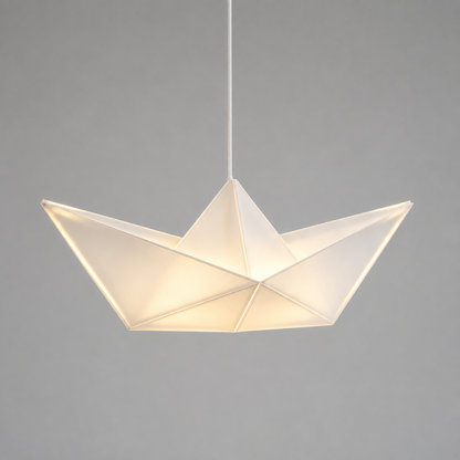 Origami Paper Boat Pendant Light