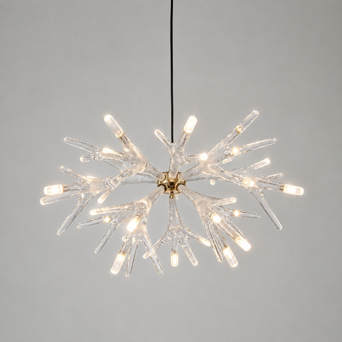 Crystal Branch Coral Chandelier