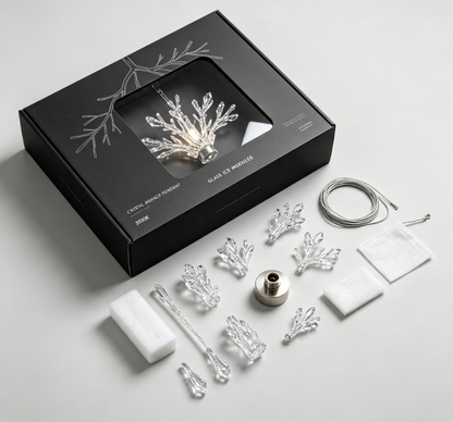 Crystal Branch Coral Chandelier