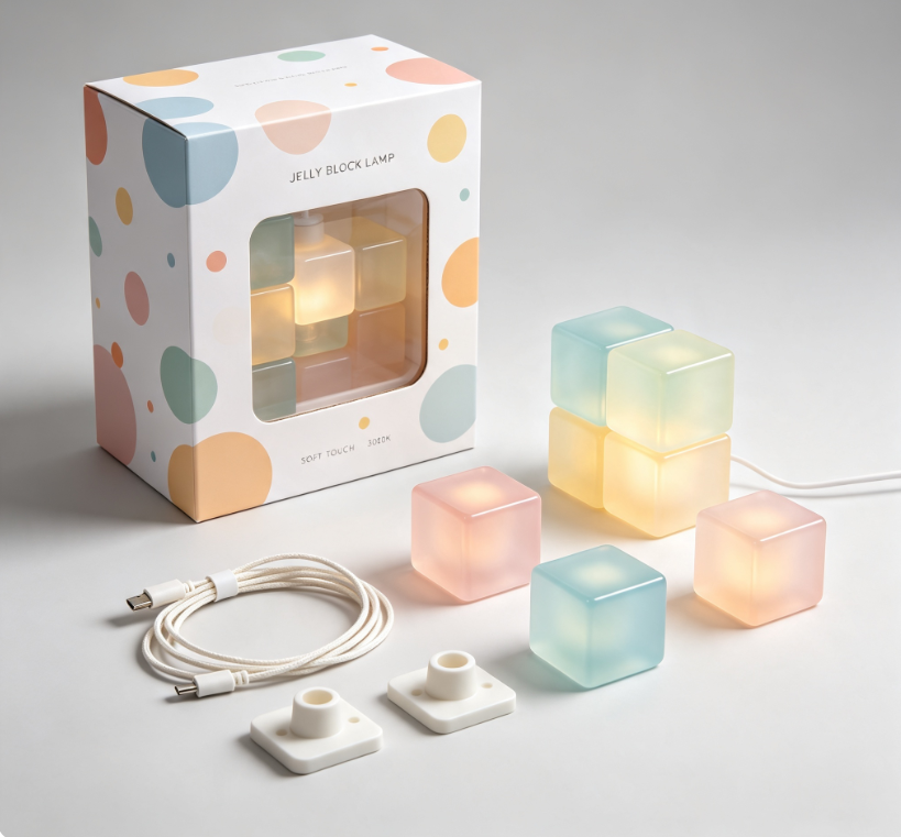 Color Building Block Cube Pendant Light