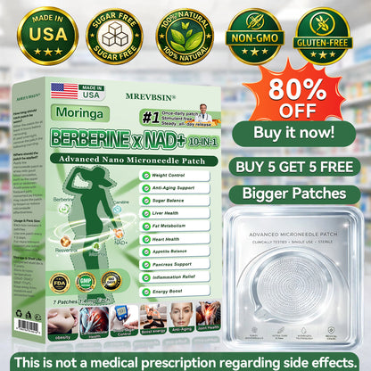 𝐏𝐡𝐲𝐬𝐢𝐜𝐢𝐚𝐧-𝐅𝐨𝐫𝐦𝐮𝐥𝐚𝐭𝐞𝐝🌿| 𝗠𝐑𝐄𝐕𝐁𝑺𝑰𝑵® 𝐌𝐨𝐫𝐢𝐧𝐠𝐚 𝐁𝐞𝐫𝐛𝐞𝐫𝐢𝐧𝐞 × 𝐍𝐀𝐃+ 𝟏𝟎-𝐢𝐧-𝟏 𝐀𝐝𝐯𝐚𝐧𝐜𝐞𝐝 𝐍𝐚𝐧𝐨 𝐌𝐢𝐜𝐫𝐨𝐧𝐞𝐞𝐝𝐥𝐞 𝐏𝐚𝐭𝐜𝐡 (𝐄𝐱𝐩𝐞𝐫𝐢𝐞𝐧𝐜𝐞 𝐕𝐢𝐬𝐢𝐛𝐥𝐞 𝟕-𝐃𝐚𝐲 𝐑𝐞𝐬𝐮𝐥𝐭𝐬)